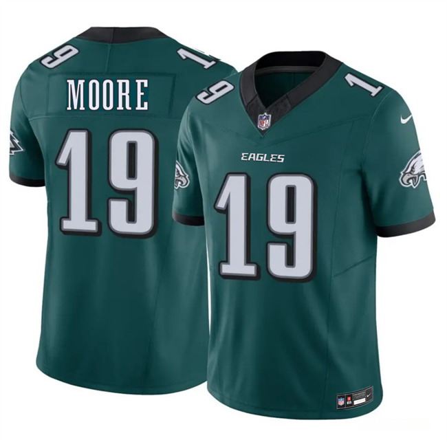 Personalized Men’s Philadelphia Eagles #19 Elijah Moore Green 2026 F.U.S.E. Untouchable Limited Stitched Football Jersey
