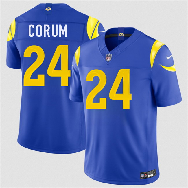 Personalized Men’s Los Angeles Rams #24 Blake Corum Royal 2026 F.U.S.E. Limited Stitched Football Jersey