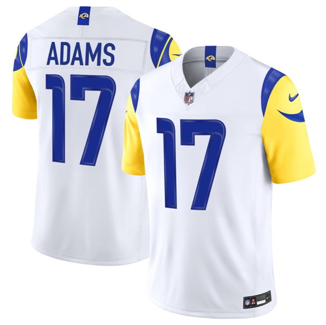 Personalized Men’s Los Angeles Rams #17 Davante Adams White 2026 F.U.S.E. Limited Stitched Football Jersey