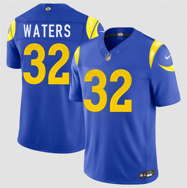 Personalized Men’s Los Angeles Rams #32 Jordan Waters Royal 2026 F.U.S.E. Limited Stitched Football Jersey