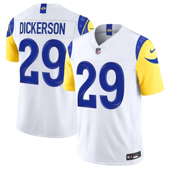 Personalized Men’s Los Angeles Rams #29 Eric Dickerson White 2026 F.U.S.E. Limited Stitched Football Jersey