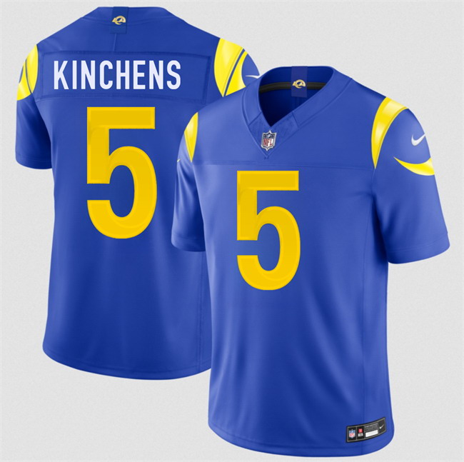 Personalized Men’s Los Angeles Rams #5 Kamren Kinchens Royal 2026 F.U.S.E. Limited Stitched Football Jersey