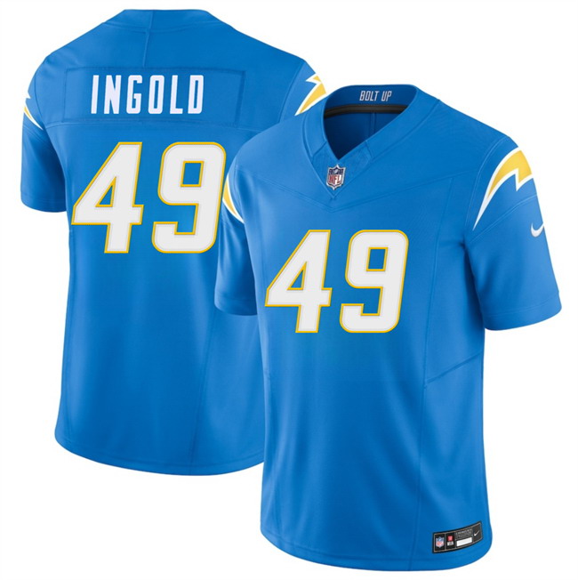 Personalized Men’s Los Angeles Chargers #49 Alec Ingold Blue 2026 F.U.S.E. Limited Stitched Football Jersey