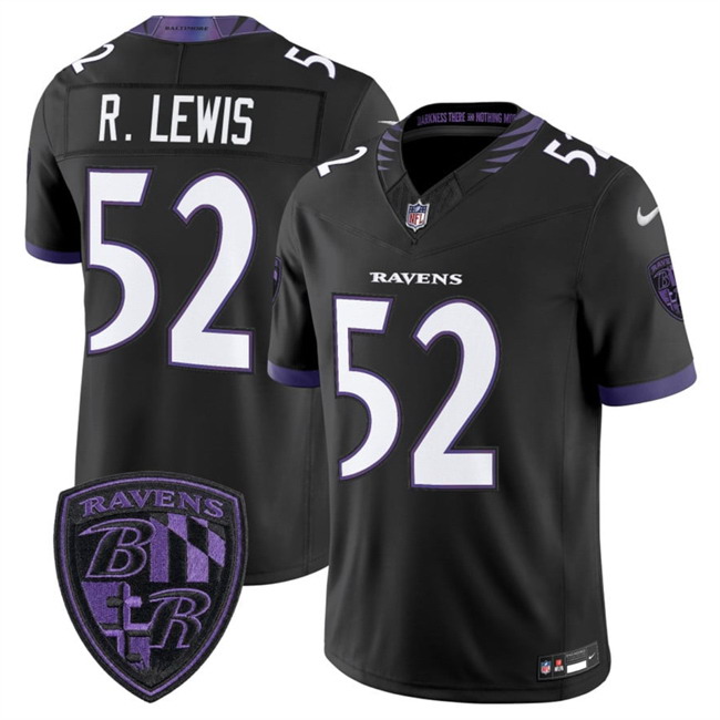 Personalized Men’s Baltimore Ravens #52 Ray Lewis Black 2026 F.U.S.E. Alternate Stitched Limited Football Jersey