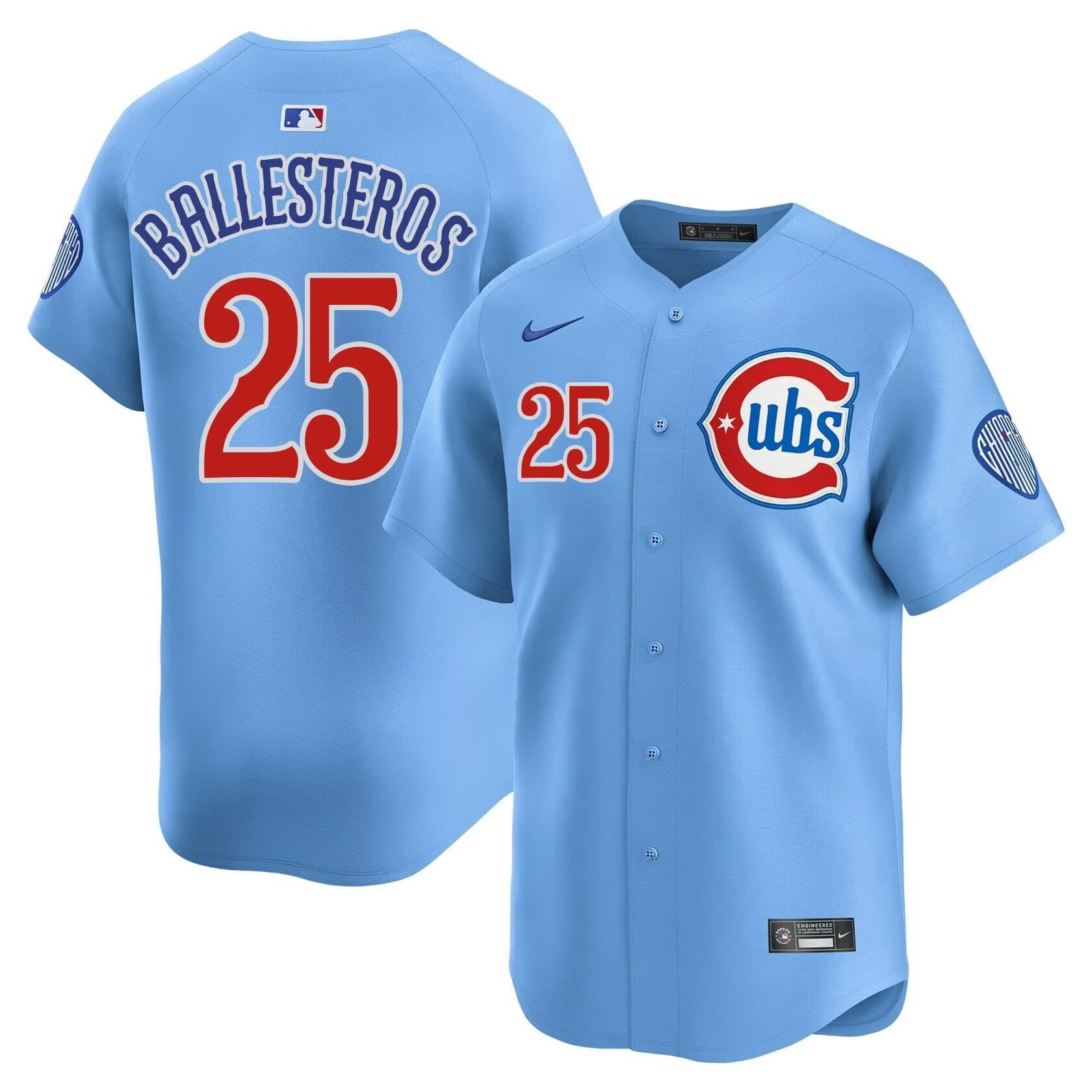Personalized Men’s Chicago Cubs #25 Moises ballesteros Blue 2024 25 2nd Alternate Limited Stitched Baseball Jersey