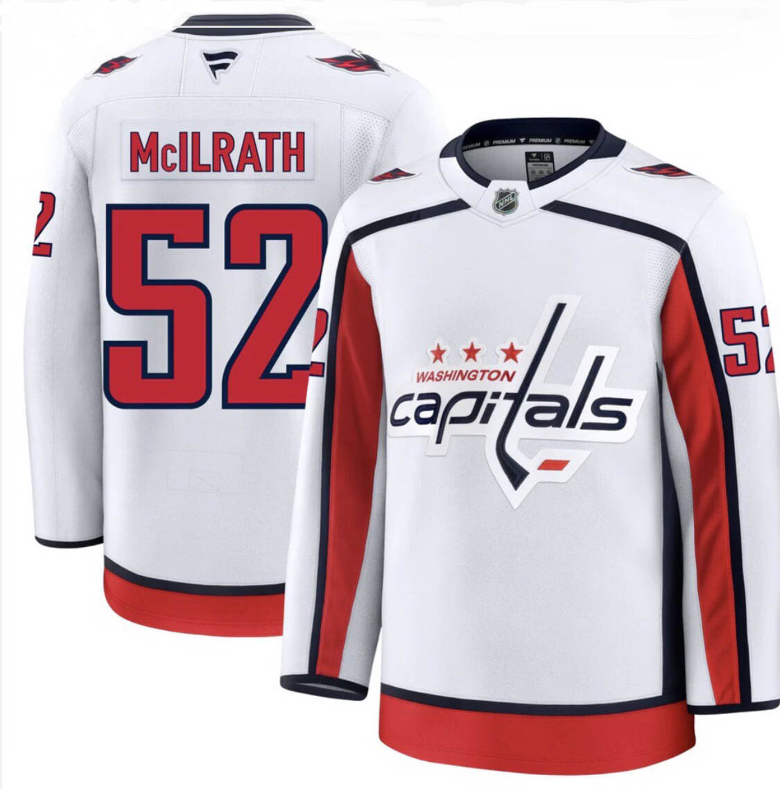 Personalized Men’s Washington Capitals #52 Dylan Mcilrath White Jersey