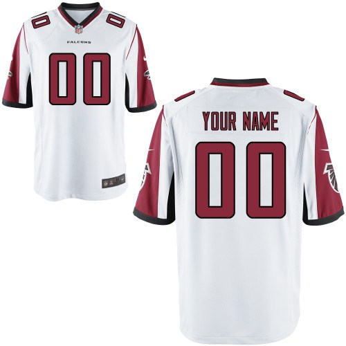 Personalized Men’s Atlanta Falconsized Game White Jersey
