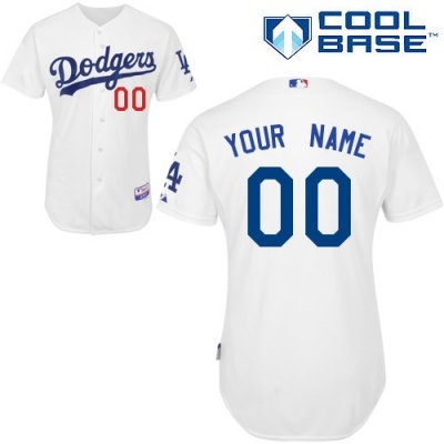Personalized customized los angeles dodgers jersey white baseball jersey