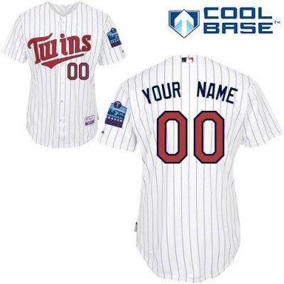 Personalized customized minnesota twins jersey white home cool base baseball jersey