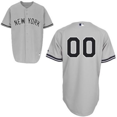 Personalized customized new york yankees jersey grey road baseball jersey