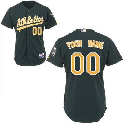 Personalized customized oakland athletics jersey green cool base baseball jersey