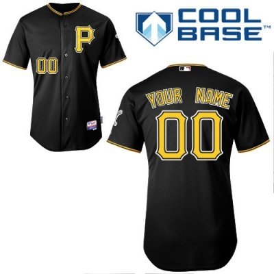 Personalized customized pittsburgh pirates jersey black cool base baseball jersey