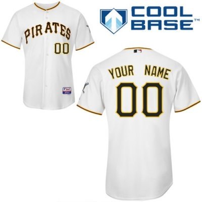 Personalized customized pittsburgh pirates jersey white home cool base baseball jersey
