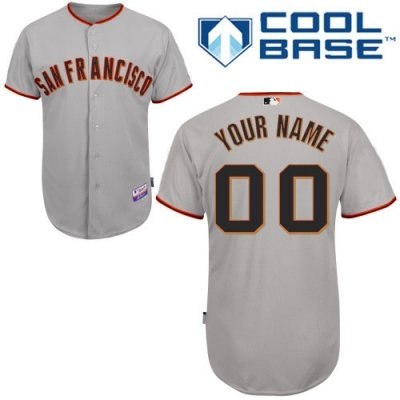 Personalized customized san francisco giants jersey grey road cool base baseball jersey