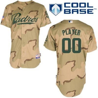 Personalized customized san diego padres jersey desert camouflage cool base baseball jersey