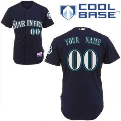 Personalized customized seattle mariners jersey blue cool base baseball jersey