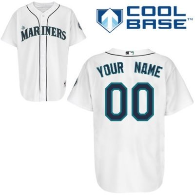 Personalized customized seattle mariners jersey white home cool base baseball jersey