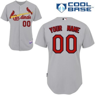 Personalized customized st louis cardinals jersey grey road cool base baseball jersey