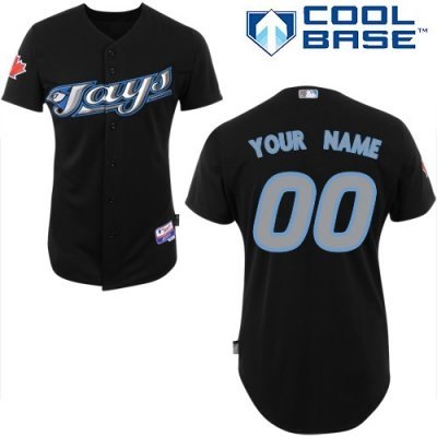 Personalized customized toronto blue jays jersey black cool base baseball jersey