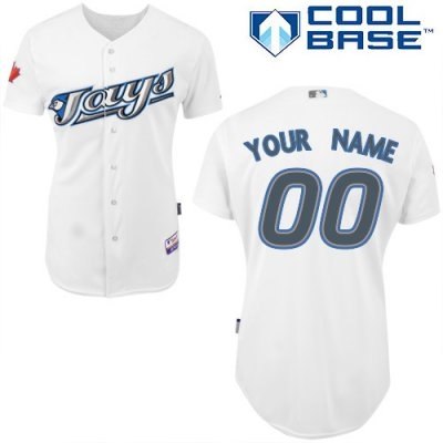 Personalized customized toronto blue jays jersey white home cool base baseball jersey