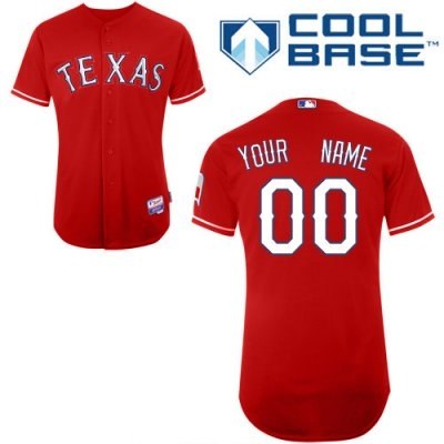 Personalized customized texas rangers jersey red cool base baseball jersey