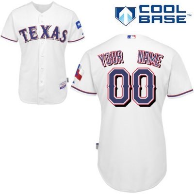 Personalized customized texas rangers jersey white home cool base baseball jersey