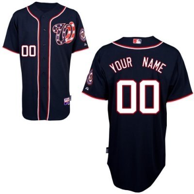 Personalized customized washington nationals jersey black 2011 cool base baseball jersey