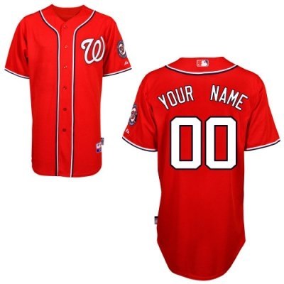 Personalized customized washington nationals jersey red 2011 1 cool base baseball jersey