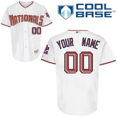 Personalized customized washington nationals jersey white home cool base baseball jersey
