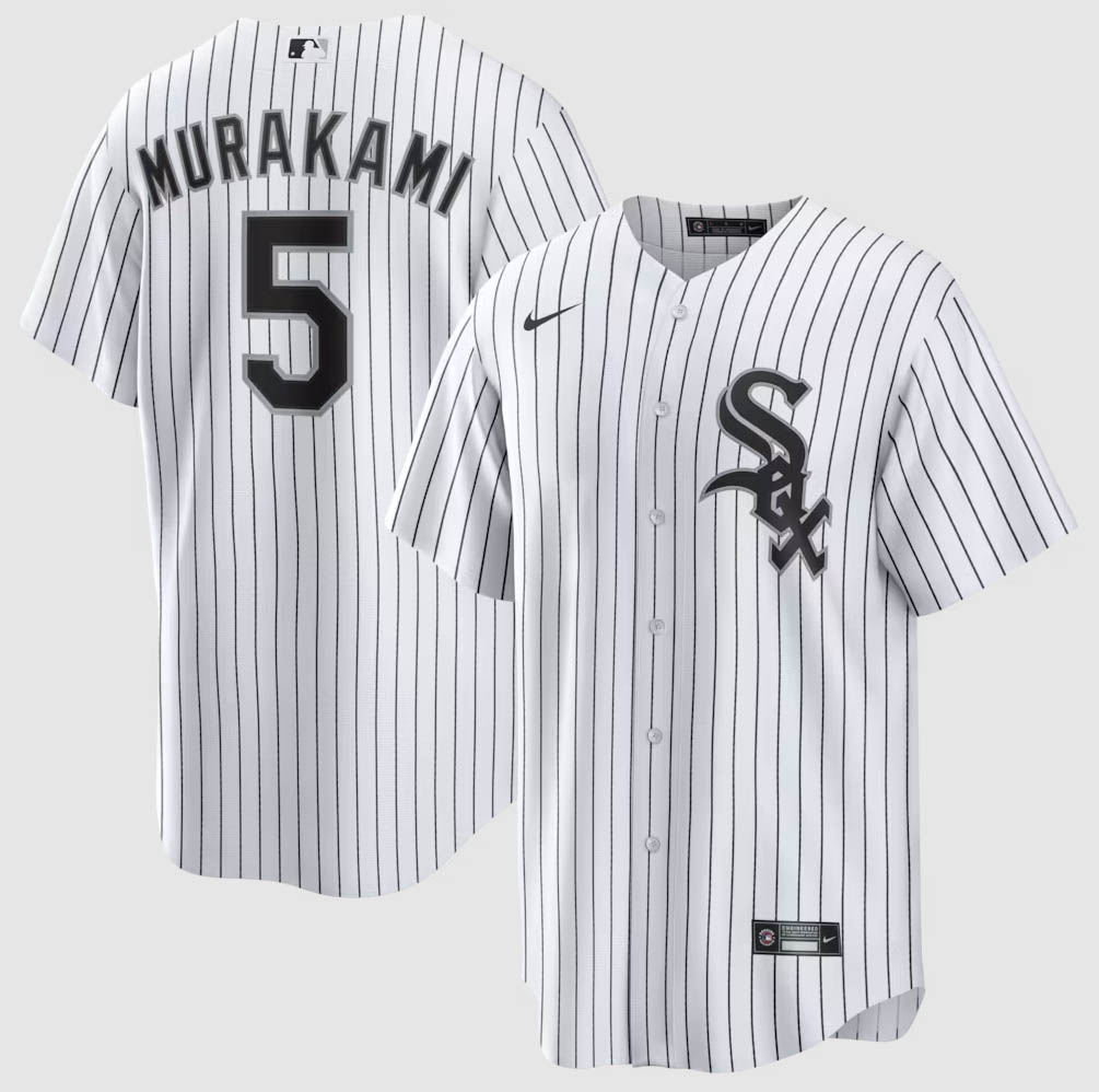 Personalized Men’s Chicago White Sox #5 Munetaka Murakami White Home Jersey