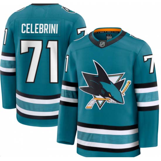 Personalized Men’s San Jose Sharks #71 Macklin Celebrini Blue 2024-25 Home Stitched Hockey Jersey