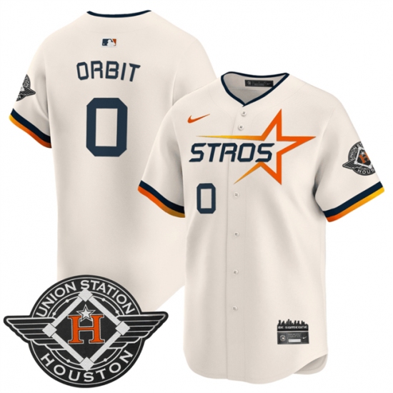 Personalized Men’s Houston Astros #0 Kaleb Ort Cream 2025 City Connect Limited Stitched Baseball Jersey