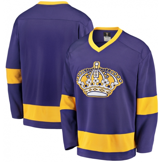 Personalized Men’s Los Angeles Kings Blank Purple Stitched Hockey Jersey