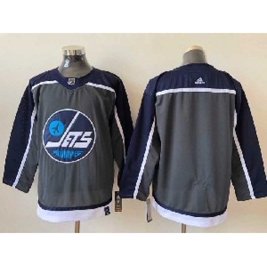 Personalized Mens Nhl Winnipeg Jets Black 2021 Reverse Retro Alternate Jersey