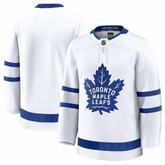 Personalized Men’s Toronto Maple Leafs White 2024-25 Away Stitched Hockey Jersey
