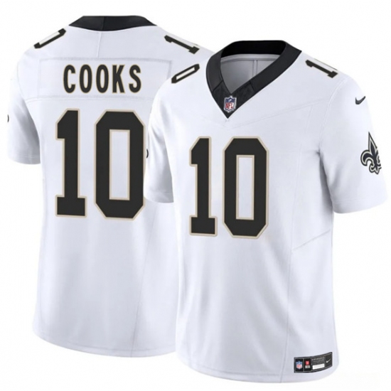 Personalized Men’s New Orleans Saints #10 Brandin Cooks White 2025 F.U.S.E Limited Football Stitched Jersey