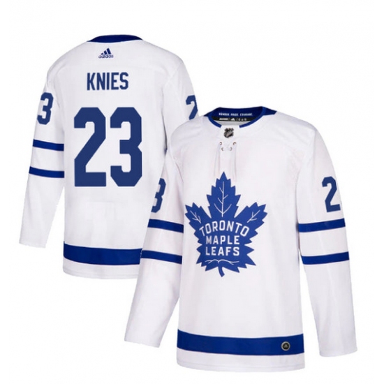 Personalized Men’s Toronto Maple Leafs Matthew Knies White Authentic Player Hockey Jersey