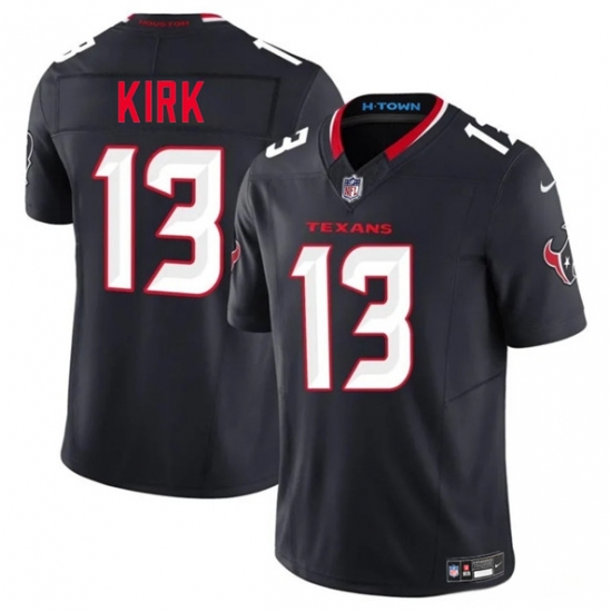 Personalized Men’s Houston Texans #13 Christian Kirk Navy 2025 F.U.S.E. Limited Football Stitched Jersey