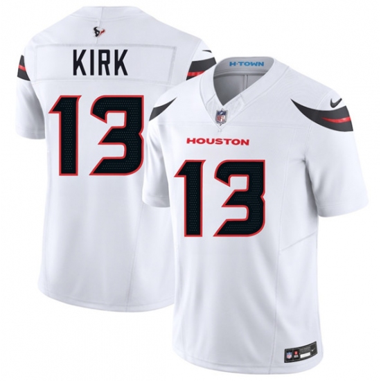 Personalized Men’s Houston Texans #13 Christian Kirk White 2025 F.U.S.E. Limited Football Stitched Jersey