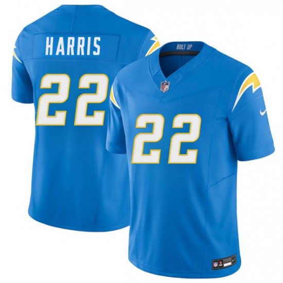 Personalized Men’s Los Angeles Chargers #22 Najee Harris Blue 2025 F.U.S.E. Limited Football Stitched Jersey