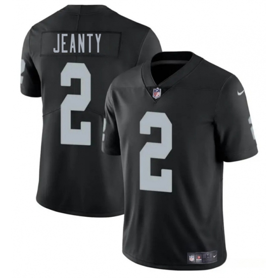 Personalized Men’s Las Vegas Raiders #2 Ashton Jeanty Black 2025 Draft Untouchable Limited Football Stitched Jersey