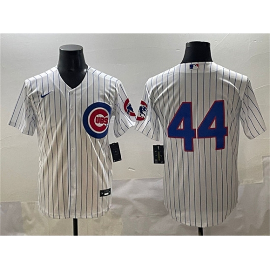 Personalized Men’s Chicago Cubs #44 Anthony Rizzo White Cool Base Stitched Baseball Jersey