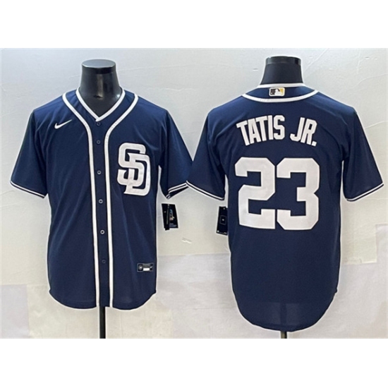 Personalized Men’s San Diego Padres #23 Fernando Tatis Jr. Navy Cool Base Stitched Baseball Jersey