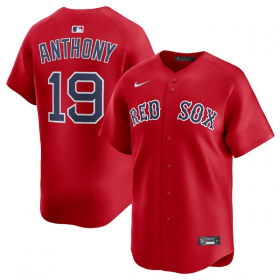 Personalized Men’s Boston Red Sox #19 Roman Anthony Red 2024 Alternate Limited Stitched Jersey