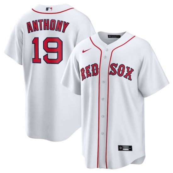 Personalized Men’s Boston Red Sox #19 Roman Anthony White Cool Base Stitched Baseball Jersey