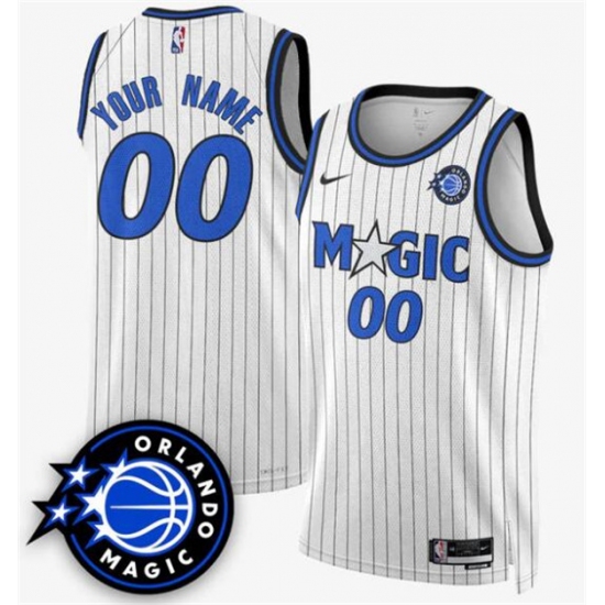 Personalized Men’s Orlando Magic Active Player White 2025 New Generation of Magic Stitched Basketball Jersey