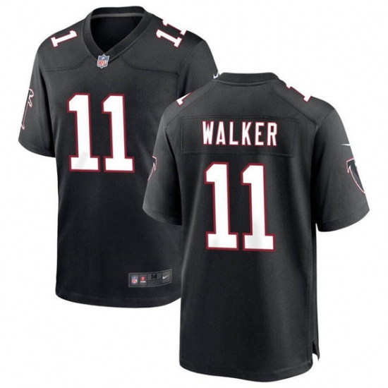 Personalized Men’s Atlanta Falcons #11 Jalon Walker Black Football Stitched Game Jersey