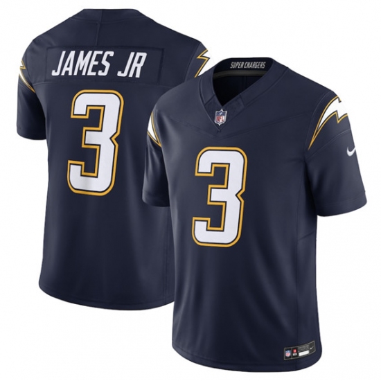 Personalized Men’s Los Angeles Chargers #3 Derwin James Jr. Navy 2025 F.U.S.E. Alternate Limited Football Stitched Jersey