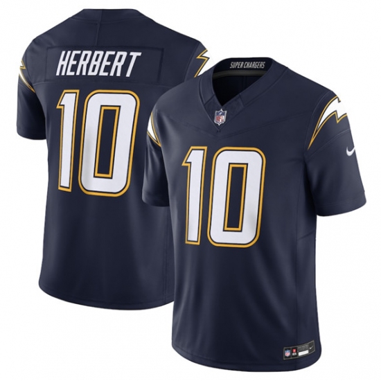 Personalized Men’s Los Angeles Chargers #10 Justin Herbert Navy 2025 F.U.S.E. Alternate Limited Football Stitched Jersey