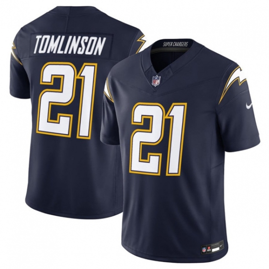 Personalized Men’s Los Angeles Chargers #21 LaDainian Tomlinson Navy 2025 F.U.S.E. Alternate Limited Football Stitched Jersey